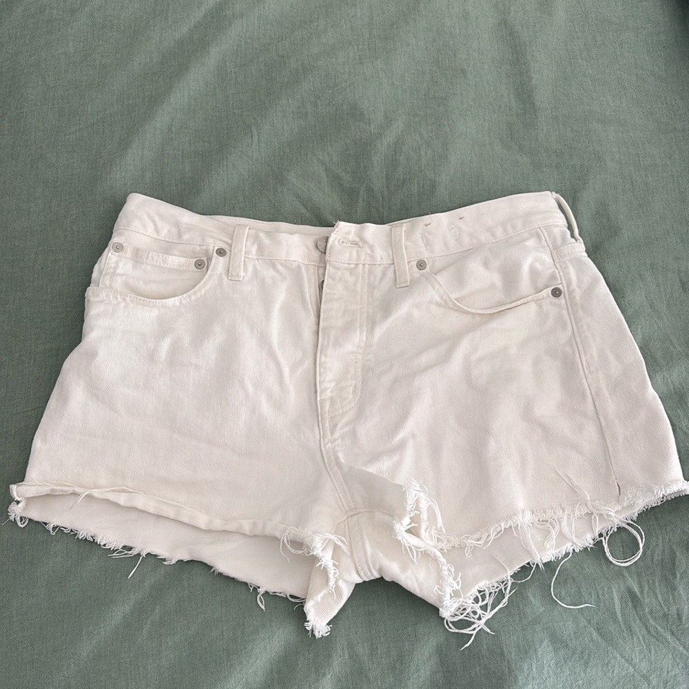 Madewell denim shorts. White size 29